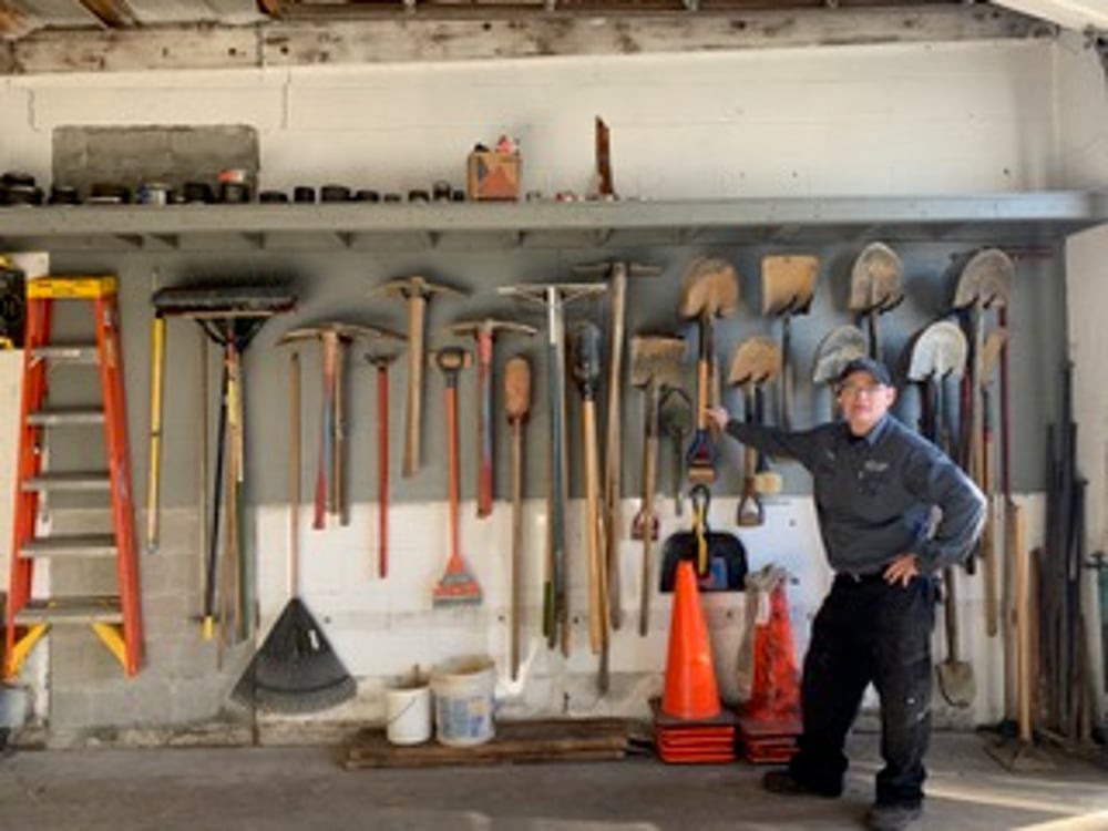 A Van J. Masciantonio & Sons technician in the company shop